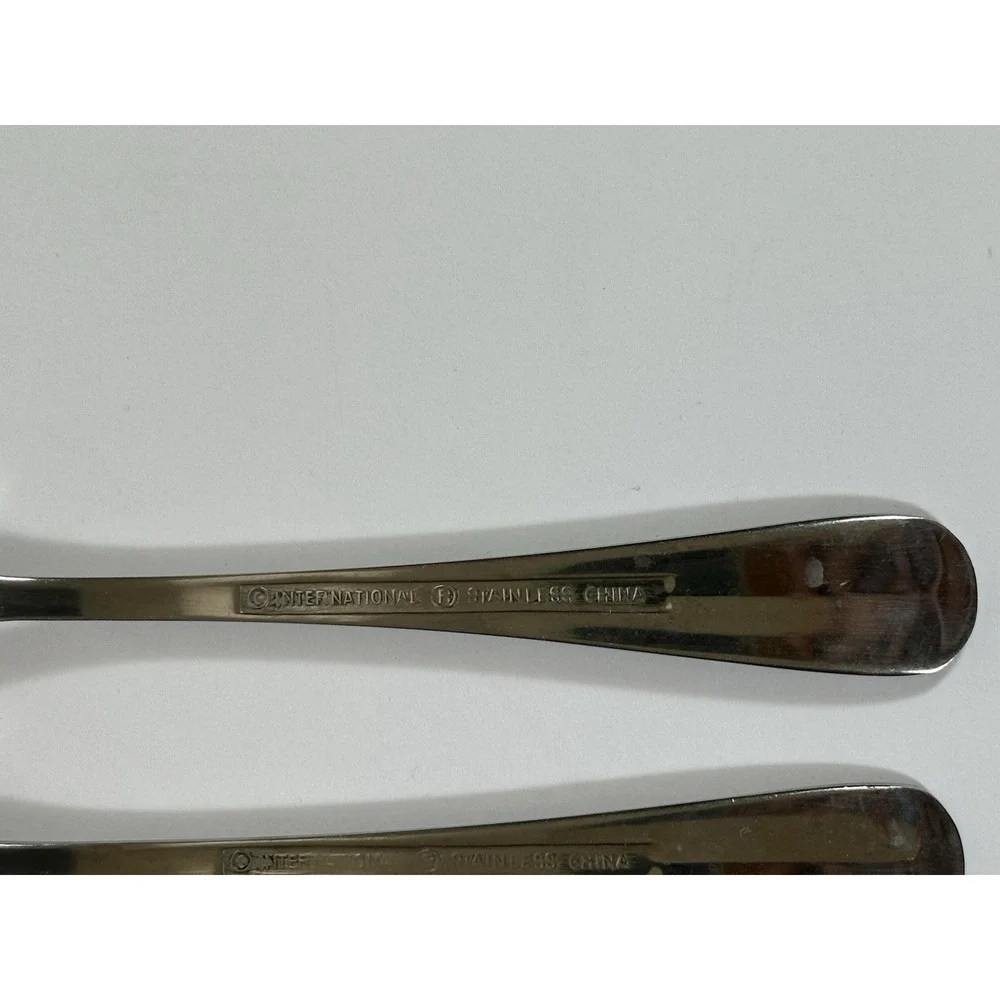 International Stainless Flatware Gran Royal Cocktail Forks Set Of 3 Appetizer